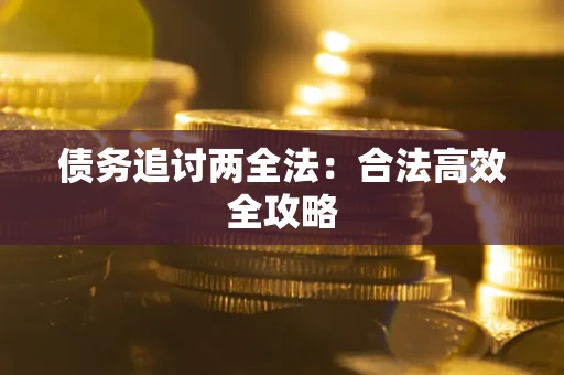 武汉债务追讨两全法：合法高效全攻略