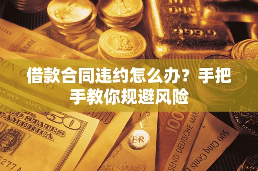 武汉借款合同违约怎么办？手把手教你规避风险