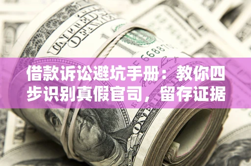 武汉借款诉讼避坑手册：教你四步识别真假官司，留存证据不踩雷