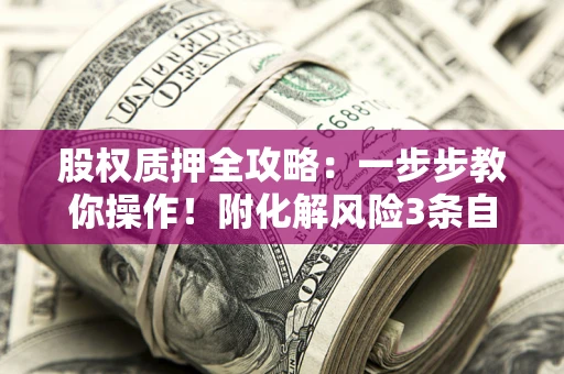 武汉股权质押全攻略：一步步教你操作！附化解风险3条自救法则