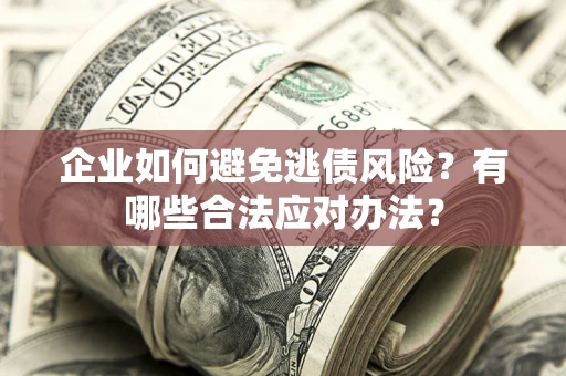 武汉企业如何避免逃债风险？有哪些合法应对办法？