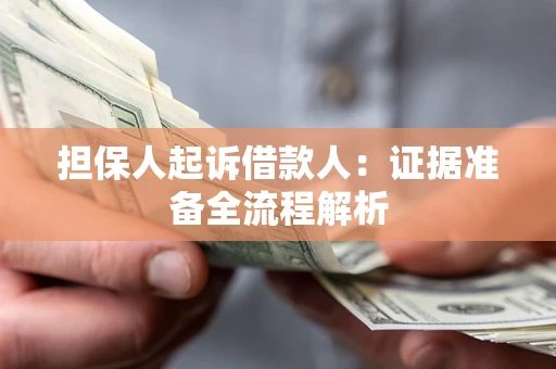 武汉担保人起诉借款人：证据准备全流程解析