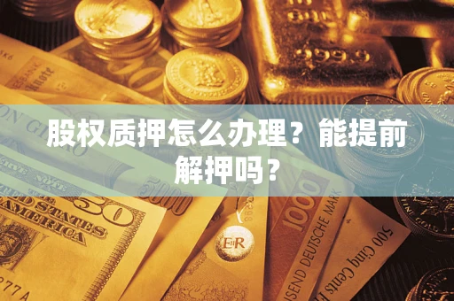 武汉股权质押怎么办理？能提前解押吗？