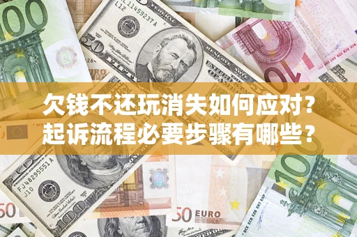 武汉欠钱不还玩消失如何应对？起诉流程必要步骤有哪些？