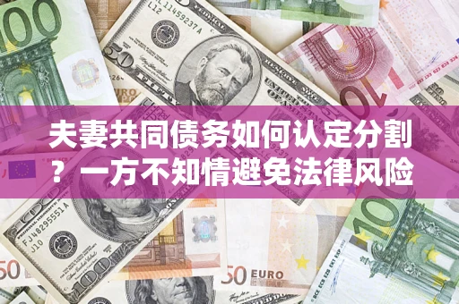 武汉夫妻共同债务如何认定分割？一方不知情避免法律风险必看！